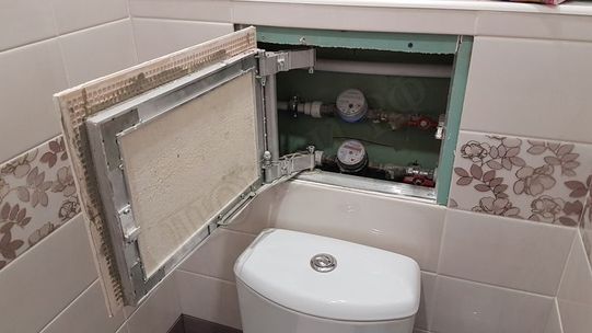 Люк под плитку Нажимной Секрет-Лайт 2 створки 1000*350 Люк под плитку Нажимной Секрет-Лайт 2 створки 1000*350