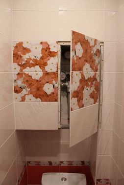 Люк под плитку Нажимной Секрет-Лайт 2 створки 1000*350 Люк под плитку Нажимной Секрет-Лайт 2 створки 1000*350