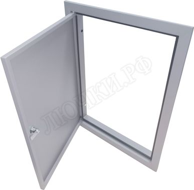 Люк сантехнический Элит усиленный 1 мм с замком 200*2000, RAL 9003 муар Люк сантехнический Элит усиленный 1 мм с замком 200*2000, RAL 9003 муар