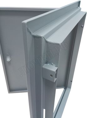 Люк сантехнический Элит усиленный 1 мм с замком 200*2000, RAL 9003 муар Люк сантехнический Элит усиленный 1 мм с замком 200*2000, RAL 9003 муар