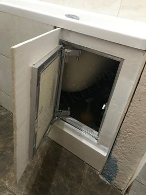 Люк под плитку Нажимной Секрет-Лайт 2 створки 1000*350 Люк под плитку Нажимной Секрет-Лайт 2 створки 1000*350