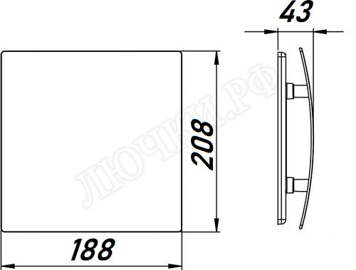 Вытяжной вентилятор Awenta System+, Turbo, 125, KWT125CTR, PEH125, Хром, пластик Вытяжной вентилятор Awenta System+, Turbo, 125, KWT125CTR, PEH125, Хром, пластик